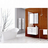 Комплект мебели 100 см, белая, Aqwella Милан Mil.01.10/2/W-K