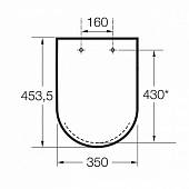 Сидение с крышкой плавное закрытие Roca Gap 801472004