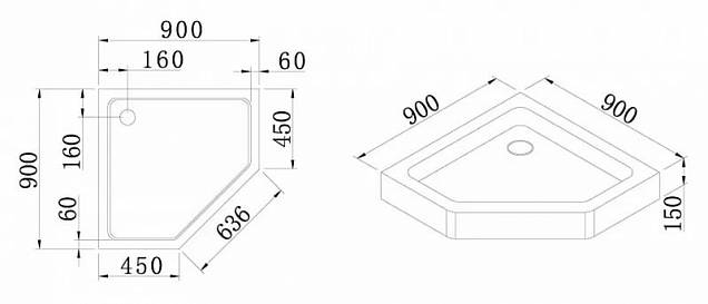 Фотография товара Cezares Tray TRAY-A-P-100-15-W