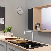 Смеситель для кухни, под сталь Hansgrohe Metris Select M71 73818800