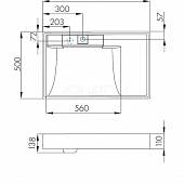 Раковина 80 см Акватон Рейн 1A72113KRW010