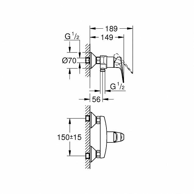 Фотография товара Grohe BauFlow 23632000Gr