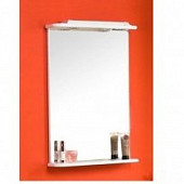 Зеркало 50 см, белое Акватон Мира 47 1A019802MR010