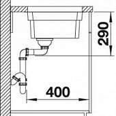 Мойка гранитная, антрацит, Blanco Etagon 500-U 522227