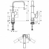 Смеситель для раковины (д.к PO) Hansgrohe Metropol 32511700