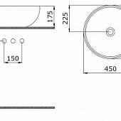 Раковина 45 см, черная Bocchi Roma Vessel 1119-005-0125