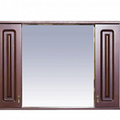 Шкаф-зеркало 100 см, коричневый, Misty Вояж 100 П-Воя04100-141Св
