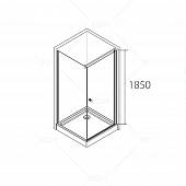 Душевой уголок 100х100 см, стекло прозрачное, RGW Passage PA-33 04083300-11