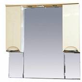 Шкаф-зеркало 105 см, бежевая эмаль, Misty Жасмин 105 П-Жас02105-031Св