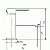 Смеситель для раковины (д.к) Migliore Kvant ML.KVT-2713.CR