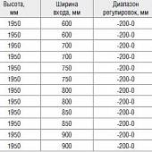 Душевая дверь в нишу 170 см, стекло прозрачное, RGW Tornado TO-11 01071117-11