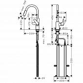 Смеситель для кухни Hansgrohe Focus M41 73880000