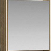 Шкаф-зеркало 50 см, дуб балтийский, Aqwella Сити SIT0405DB