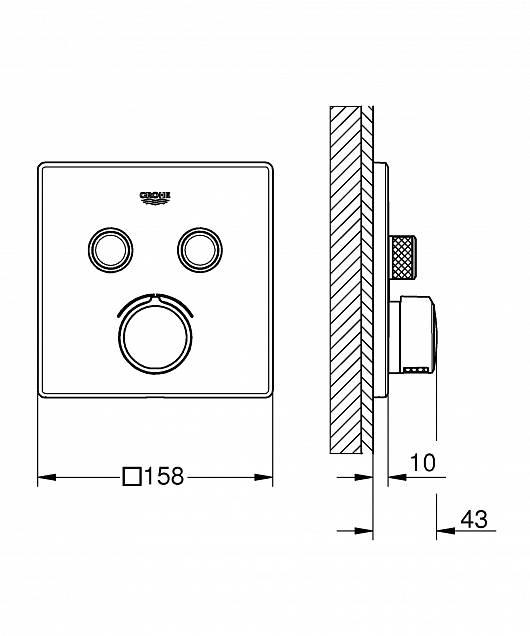 Фотография товара Grohe Grohtherm SmartControl 29148000Gr