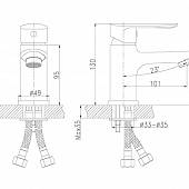 Смеситель для раковины Rossinka RS RS32-11