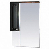 Шкаф-зеркало 65 см, венге, левый, Misty Александра 65 L П-Але04065-052СвЛ