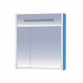 Шкаф-зеркало 65 см, синий зеркальный, Misty Джулия 65 Л-Джу04065-1110