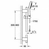 Душевой гарнитур Grohe Power&Soul Cosmopolitan  27755000