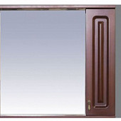 Шкаф-зеркало 70 см, коричневый, правый, Misty Вояж 70 R П-Воя02070-141П