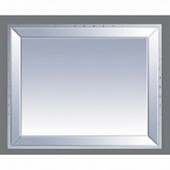 Зеркало 100 см, белое с кристаллами, Misty Dubai 100 Л-Дуб,02100-01Св