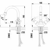 Смеситель для раковины Lemark Plus Harmony LM1407C