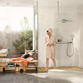 Верхний душ, белый/хром, Hansgrohe Rainmaker Select 24013400