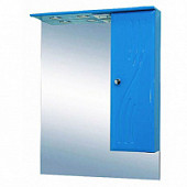 Шкаф-зеркало 60 см, голубой, правый, Misty Мисти 60 R Э-Мис02060-06СвП