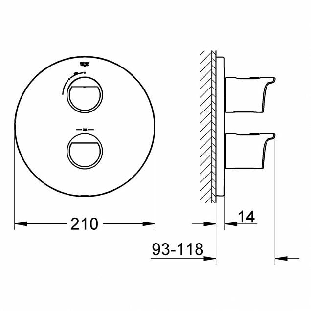 Фотография товара Grohe Grohtherm 2000 New 19354001Gr