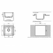 Мойка мраморная 417*417 мм GranFest Practik GF-P-420 топаз