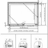 Душевой уголок 90х90 см, профиль золото Cezares ROYAL PALACE-A-12-90-CP-G