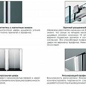 Душевой уголок 140х90 см WasserKRAFT Dinkel 58R36