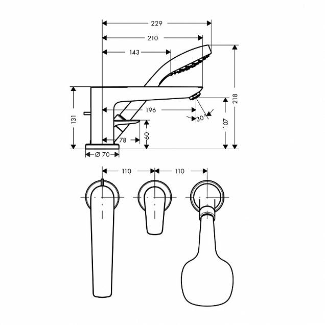 Фотография товара Hansgrohe Talis E 71730000