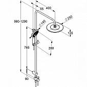 KLUDI FRESHLINE DUAL SHOWER SYSTEM