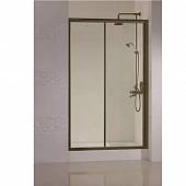 Душевая дверь в нишу 120 см, профиль бронза, левая, Cezares MODENA-BF-1-120-C-Br-L
