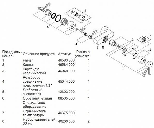 Фотография товара Grohe Lineare   33865000Gr