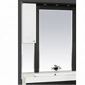 Шкаф-зеркало 90 см, белый/венге, левый, Misty Марсель 90 L П-Мрс02090-252Л