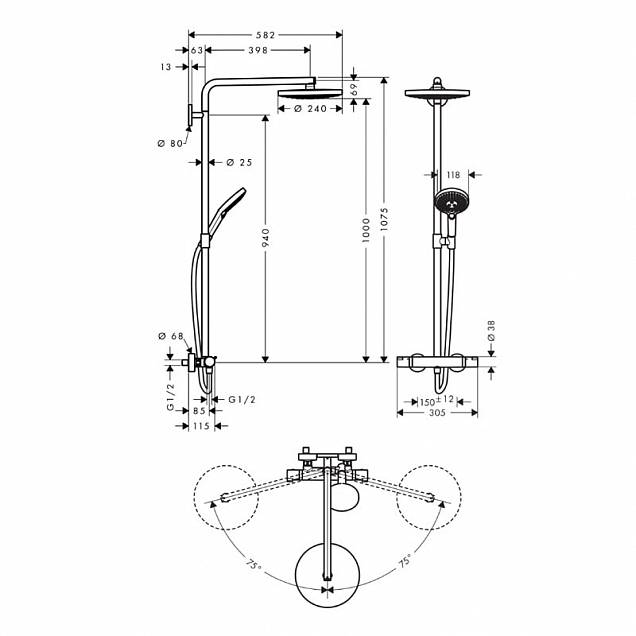 Фотография товара Hansgrohe Raindance Select 27129000