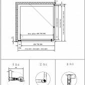 Душевой уголок 90х100 см, профиль бронза Cezares ROYAL PALACE-AH-1-90/100-CP-Br