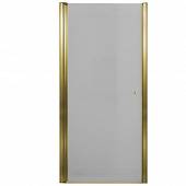Душевая дверь в нишу 80 см, профиль золото, левая, Cezares PORDENONE-B-1-80-P-G-L