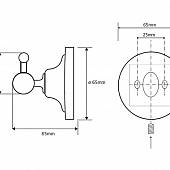 Крючок Bemeta Retro 144206038