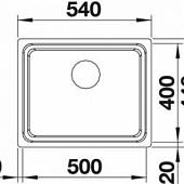 Мойка из нержавейки Blanco Etagon 500-U 521841