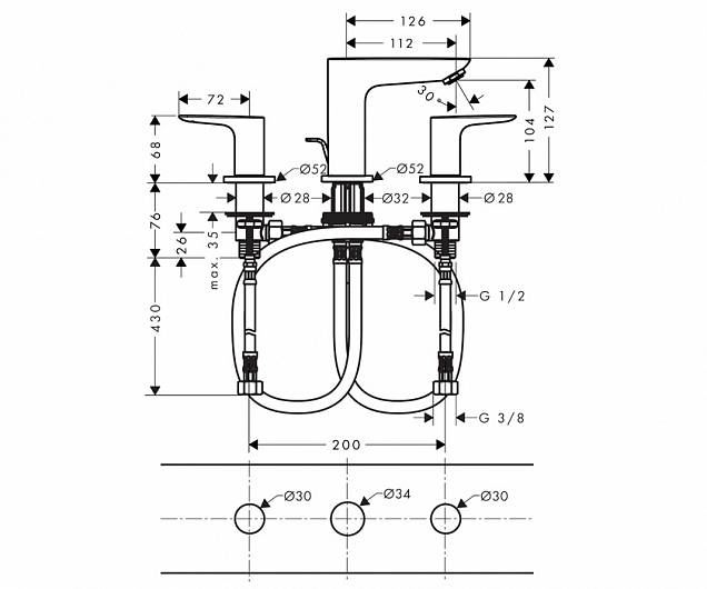 Фотография товара Hansgrohe Talis E 71733670