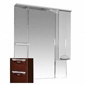 Шкаф-зеркало 90 см, коричневый, правый, Misty Кристи 90 R П-Кри02090-141СвП