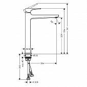 Смеситель для раковины ( д.к ) Hansgrohe Metropol 32512000