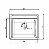 Мойка мраморная GranFest Vertex GF-V-580 бежевый