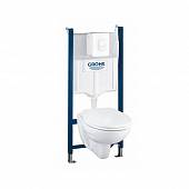 Комплект подвесного унитаза с инсталяцией Grohe 39117000