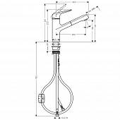 Смеситель для кухни Hansgrohe Focus M42 71814800