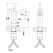 Смеситель для раковины Lemark Element LM5106S