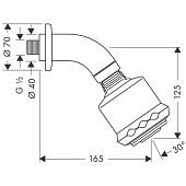 Душ верхний Hansgrohe Clubmaster 27475000HG