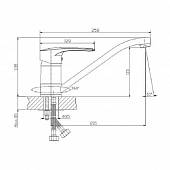 Смеситель для кухни Rossinka T T40-21LM328